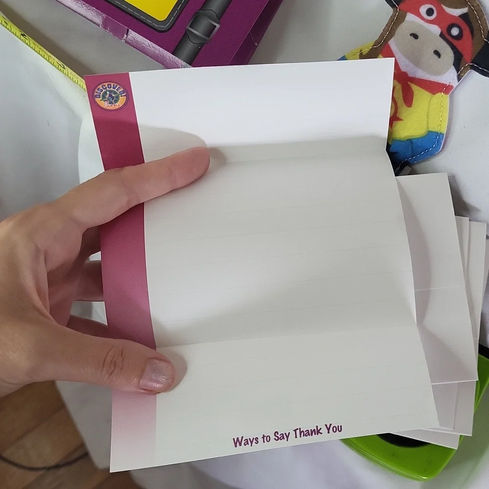 Chic Fil A vintage 1990s discover letter writing set thank you cards w fingerpup